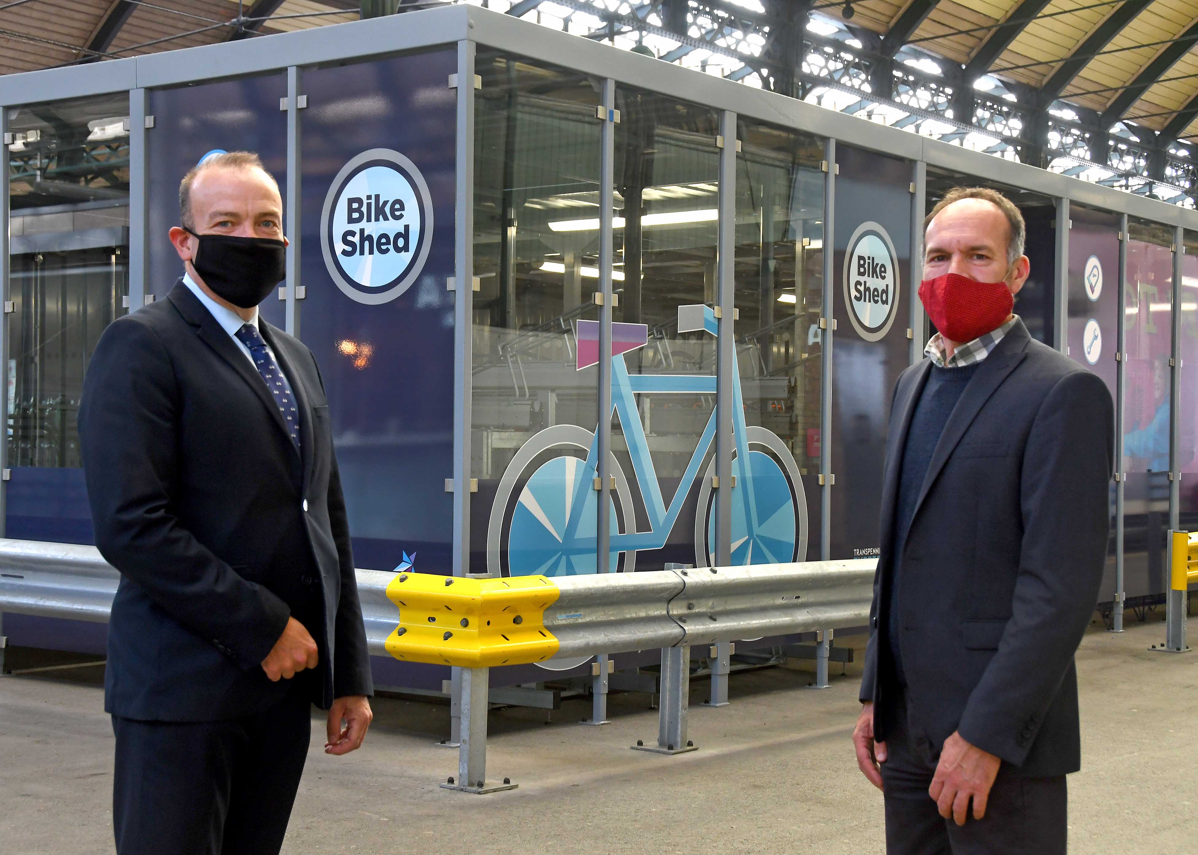 New Falco Cycle Hub Opened by Rail Minister Chris HeatonHarris Falco